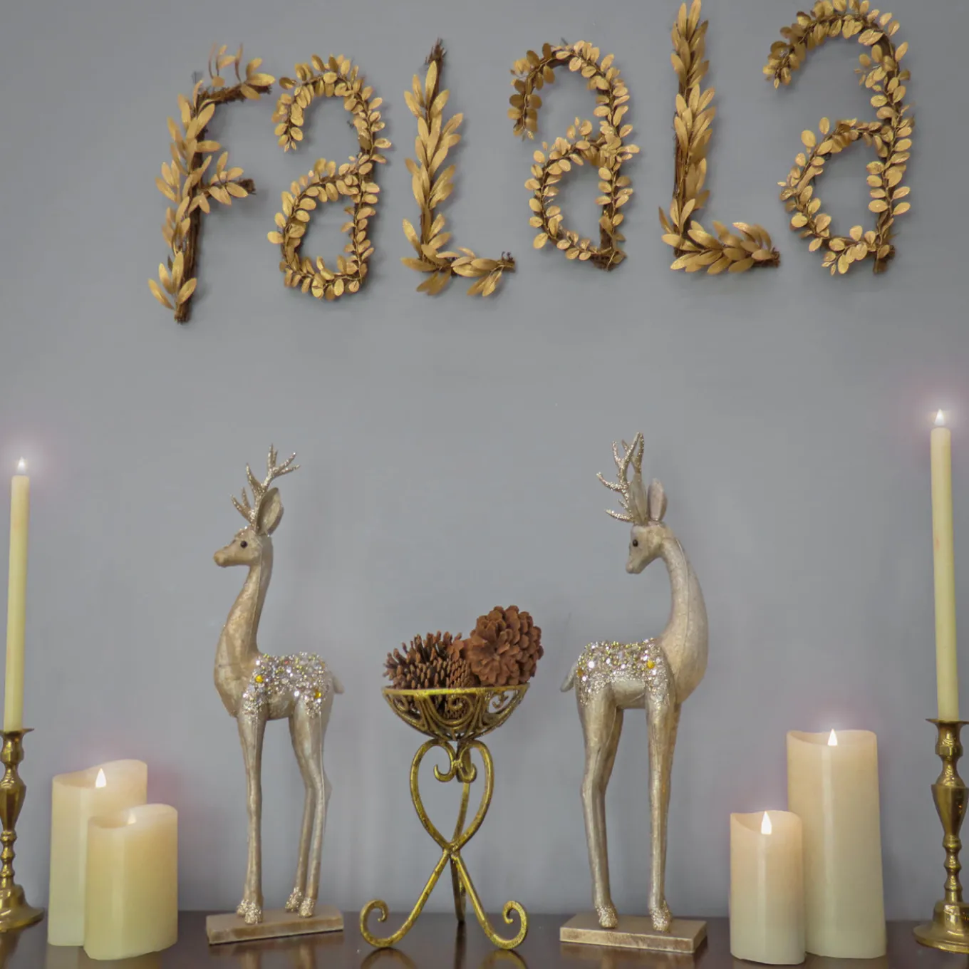 7 in. HGTV Home Collection Fa La La Wall Decoration