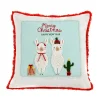 18 in. HGTV Home Collection Merry Christmas Llamas Pillow