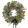 28 in. HGTV Home Collection Swiss Chic Wreath