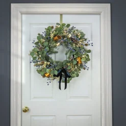 28 in. HGTV Home Collection Swiss Chic Wreath