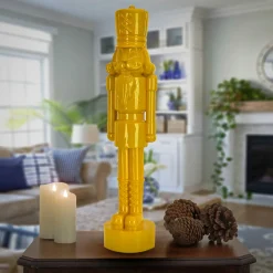 24 in. HGTV Home Collection Nutcracker Christmas Decor, Yellow