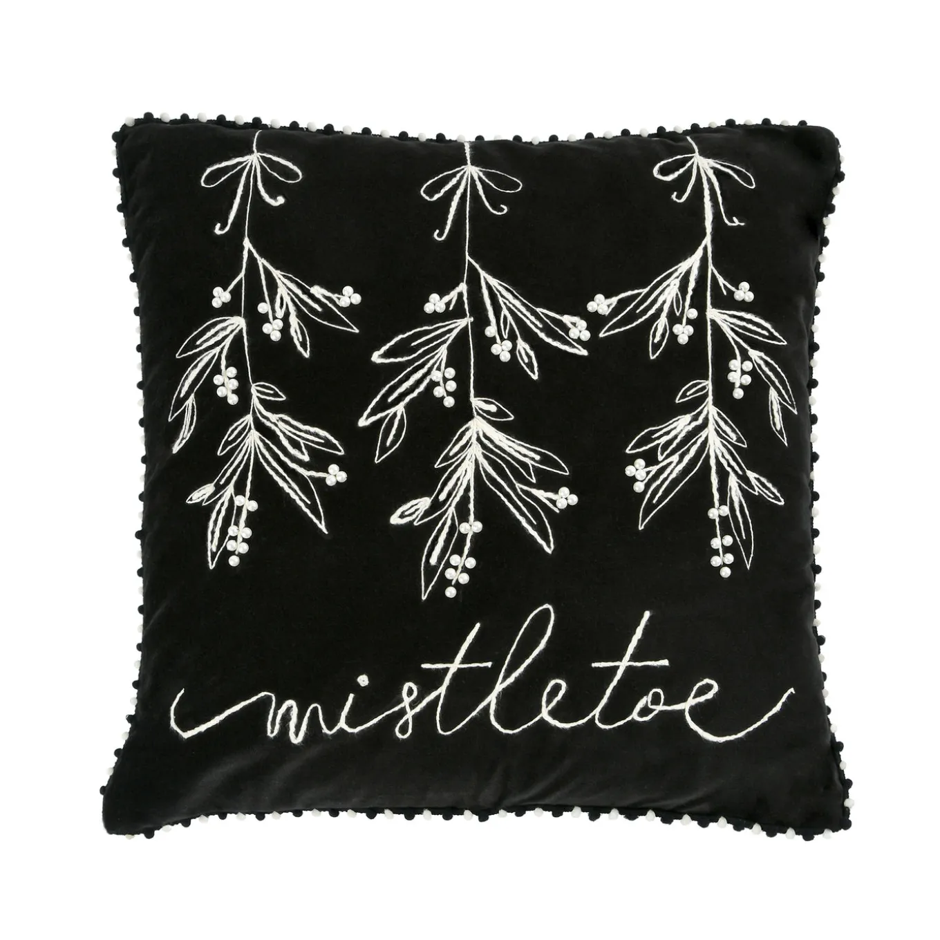 18 in. HGTV Home Collection Mistletoe Pillow