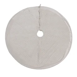 60 in. HGTV Home Collection Quilted Velvet Tree Skirt, Ivory