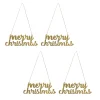 9 in. HGTV Home Collection Merry Christmas Metal Ornament Set