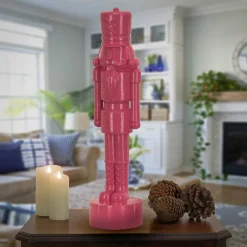 24 in. HGTV Home Collection Nutcracker Christmas Decor, Pink