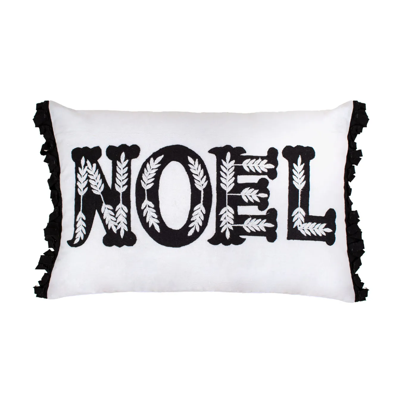22 in. HGTV Home Collection Embroidered NOEL Christmas Pillow