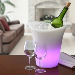 10 in. Ice Bucket with Color Changing LED Lights