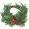 26 in. Mixed Bristle Pine Decorated Wreath