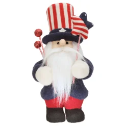 18 in. Patriotic Gnome Decoration in Red, White and Blue Attire