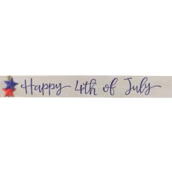 19 in. Patriotic Happy 4th of July Table Decoration