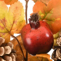 30 in. 2-Piece Fall Door Corners with Maple Leaves, Pine Cones, Pomegranates, Berry Clusters