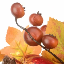 30 in. 2-Piece Fall Door Corners with Maple Leaves, Pine Cones, Pomegranates, Berry Clusters