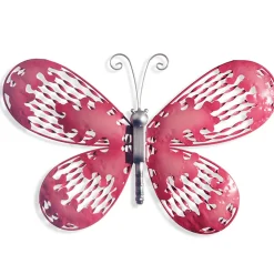 18 in. Pink Butterfly Wall Decoration