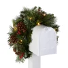 36 in. Pre-Lit Colonial Fir Mailbox Swag with LED Lights