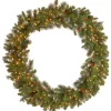 48 in. Pre-Lit Crestwood Spruce Wreath with Clear Lights