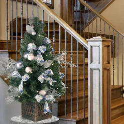 40 in. Pre-Lit Decorative Collection Ornament Tree with Clear Lights