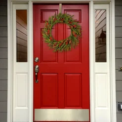 24 in. Pre-Lit Dorchester Fir Wreath with LED Lights