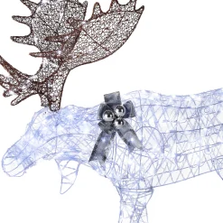 50 in. Pre-lit Moose Decoration