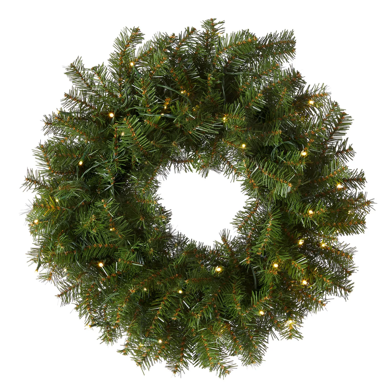 30 in. Pre-Lit Norwood Fir Wreath with LED Lights