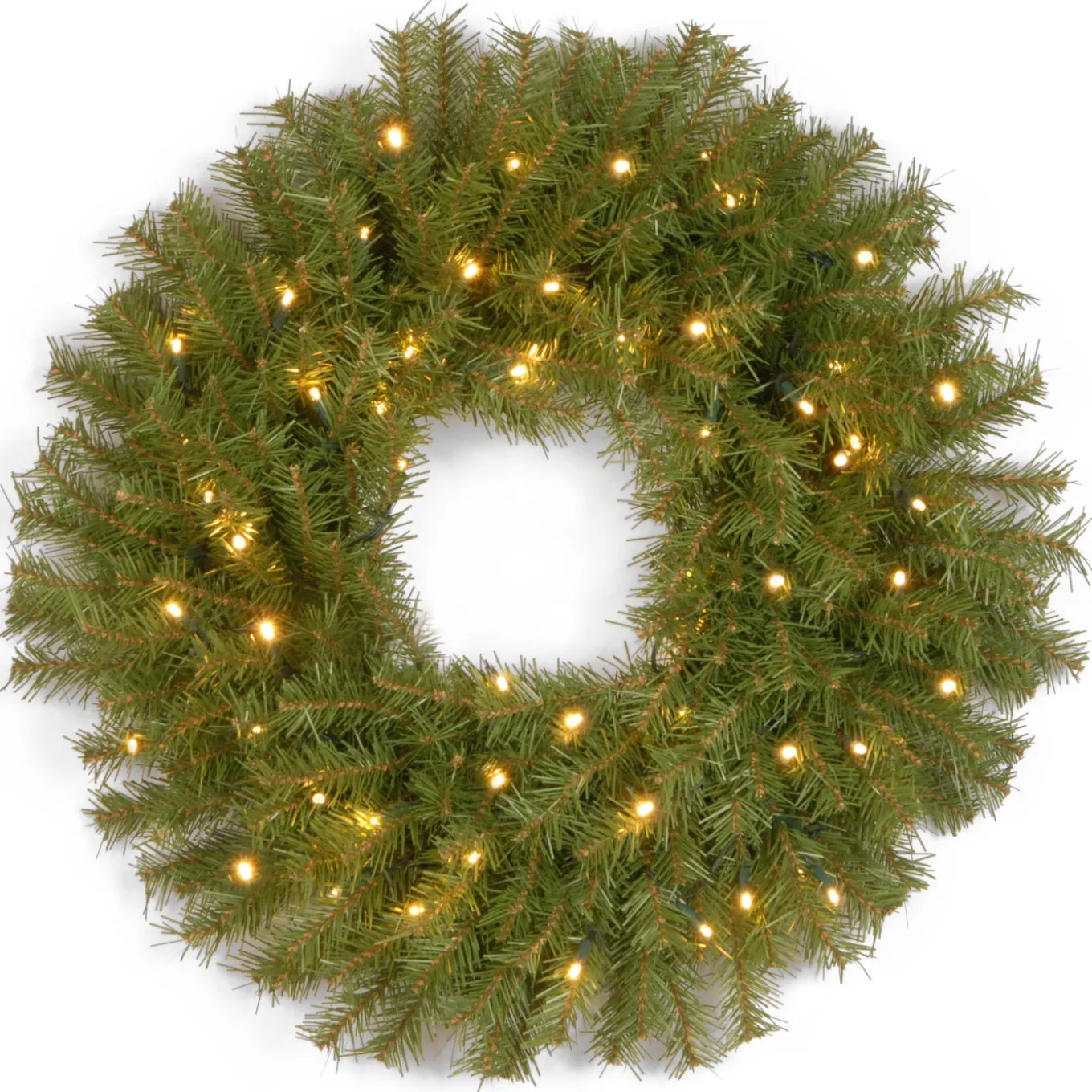 30 in. Pre-Lit Norwood Fir Wreath with Twinkly LED Lights