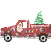 27 in. Pre-Lit Santa in Red Truck
