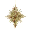 32 in. Pre-Lit Snowy Dunhill Fir Bethlehem Star Wreath with LED Lights