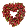 12 in. Red Petals and Leaves Floral Valentine’s Heart