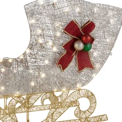 38 in. Santas Sleigh with LED Lights