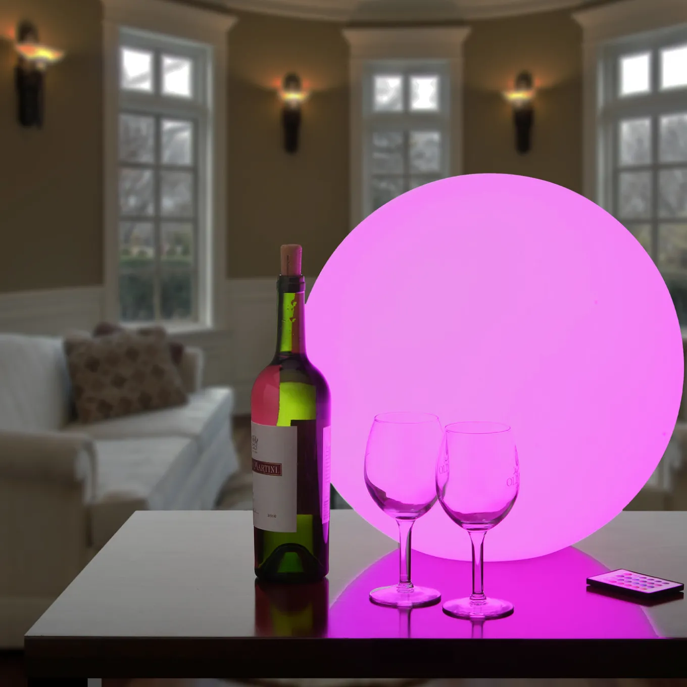 16 in. Sealed Orb with Color Changing LED Lights