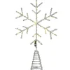 14.5 in. Snowflake Tree Top for Artificial Trees with Dual Color Lights