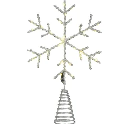 14.5 in. Snowflake Tree Top for Artificial Trees with Dual Color Lights