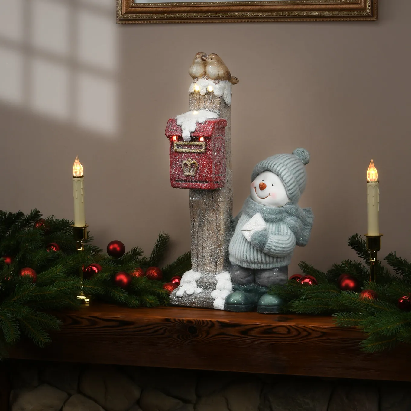 20 in. Snowman Sending Mail