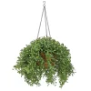 18 in. Spring Argentea Hanging Plant with Yellow Flowers