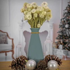 16 in. Spring Dried Natural Capeblumen Flowers Bouquet