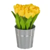 9 in. Spring Light Yellow Tulip Bouquet