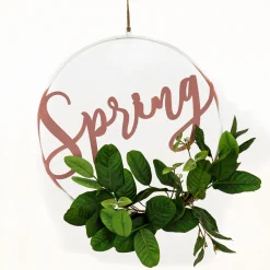 23 in. Spring Metal Ring Hanging Wall Decoration