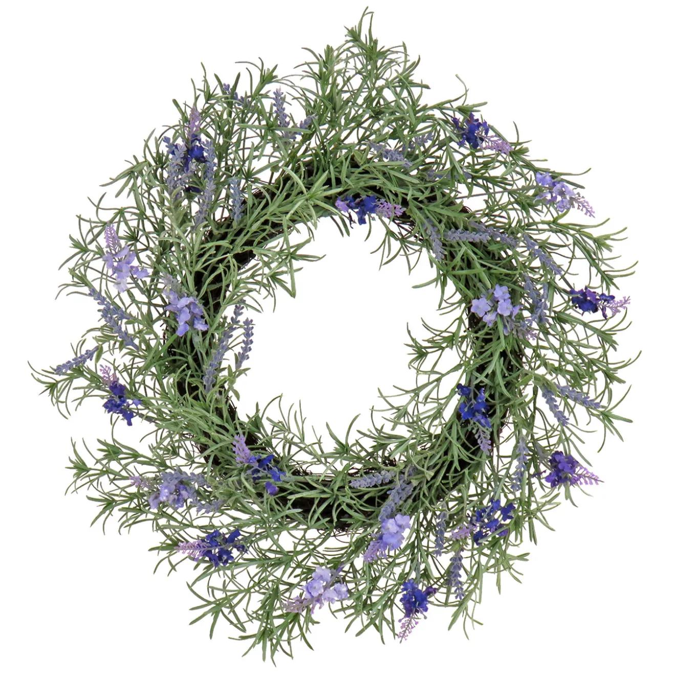 19 in. Spring Wreath with Lavender and Rosemary
