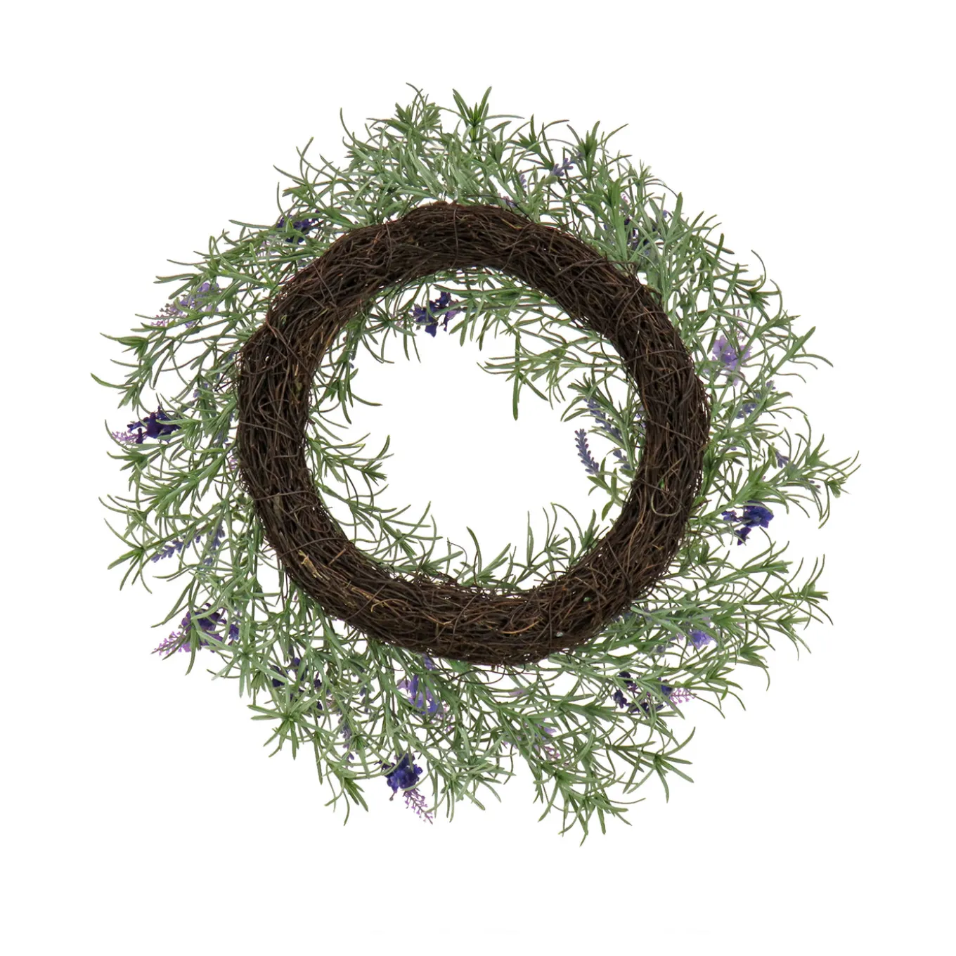 19 in. Spring Wreath with Lavender and Rosemary