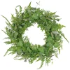 26 in. Spring Wreath with Mixed Leaves and Greenery?