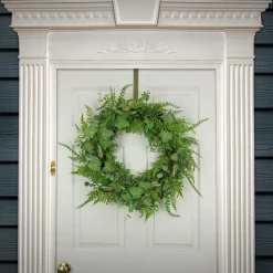 26 in. Spring Wreath with Mixed Leaves and Greenery?