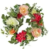 22 in. Spring Wreath with Tulip, Poppy, and Buttercup Blooms
