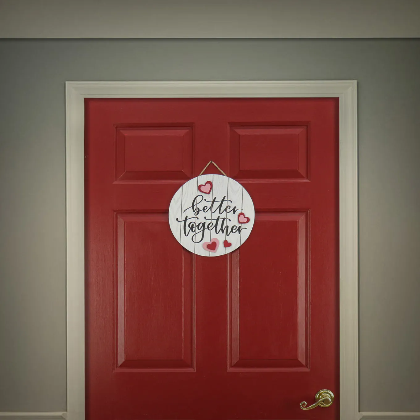 12 in. Valentine's 'Better Together' Hanging Wall Decoration