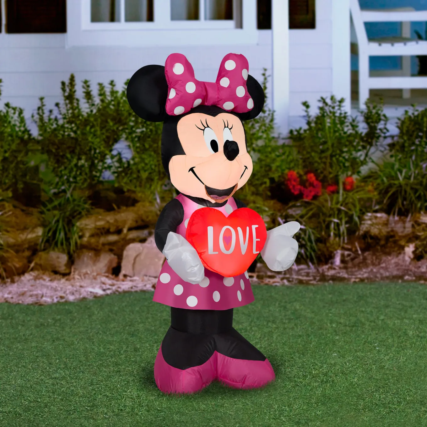 42 in. Valentine's Inflatable Minnie Mouse