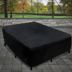 76 in. Waterproof Patio Furniture Cover with Rope and Metal Buckles