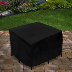 43 in. Waterproof Patio Furniture Cover with Rope and Metal Buckles