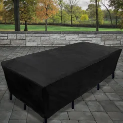 108 in. Waterproof Patio Furniture Cover with Rope and Metal Buckles