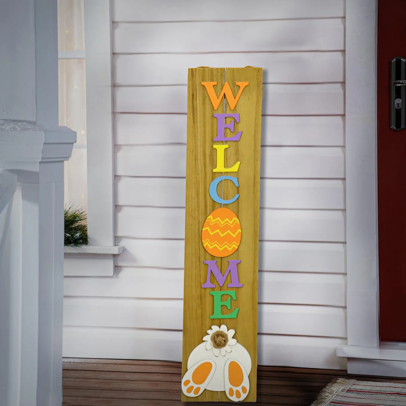 43 in. Welcome Easter Sign Porch Decoration