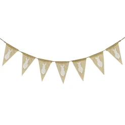 70 in. White Easter Bunny Hanging Banner Decoration