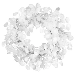 24 in. Winter Frost White Wreath