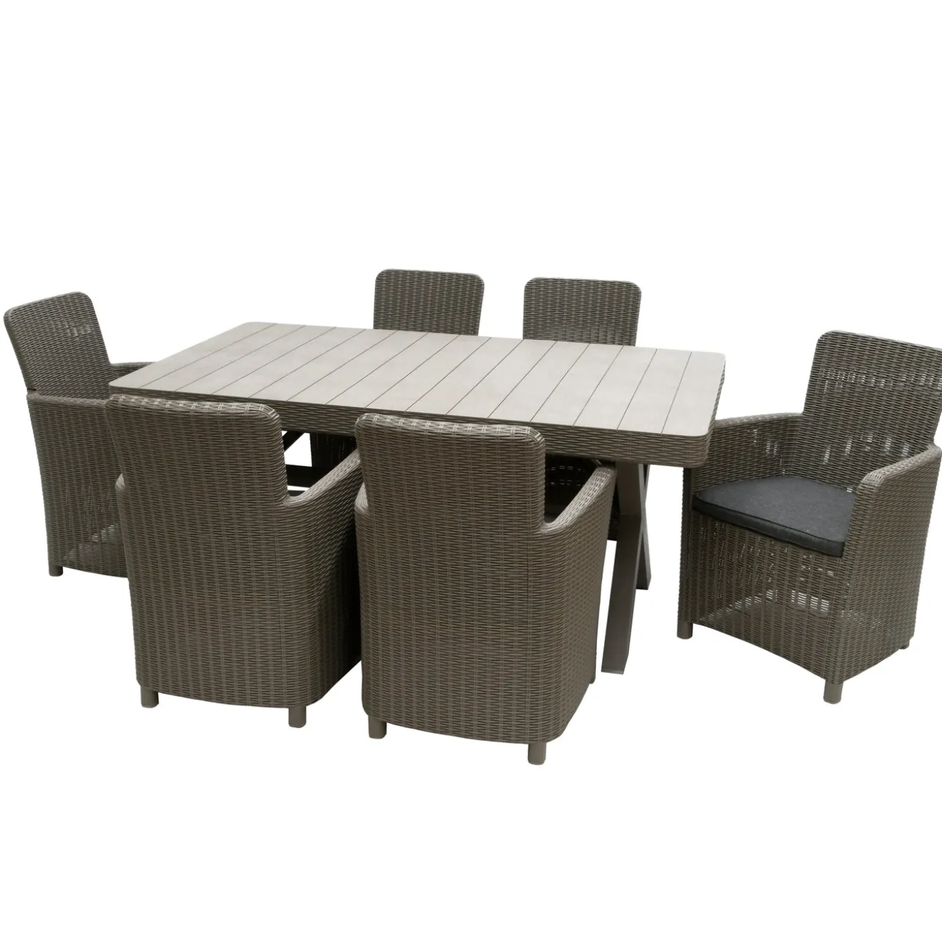 7-Piece Antrim Collection All-Weather Wicker Finish Dining Set